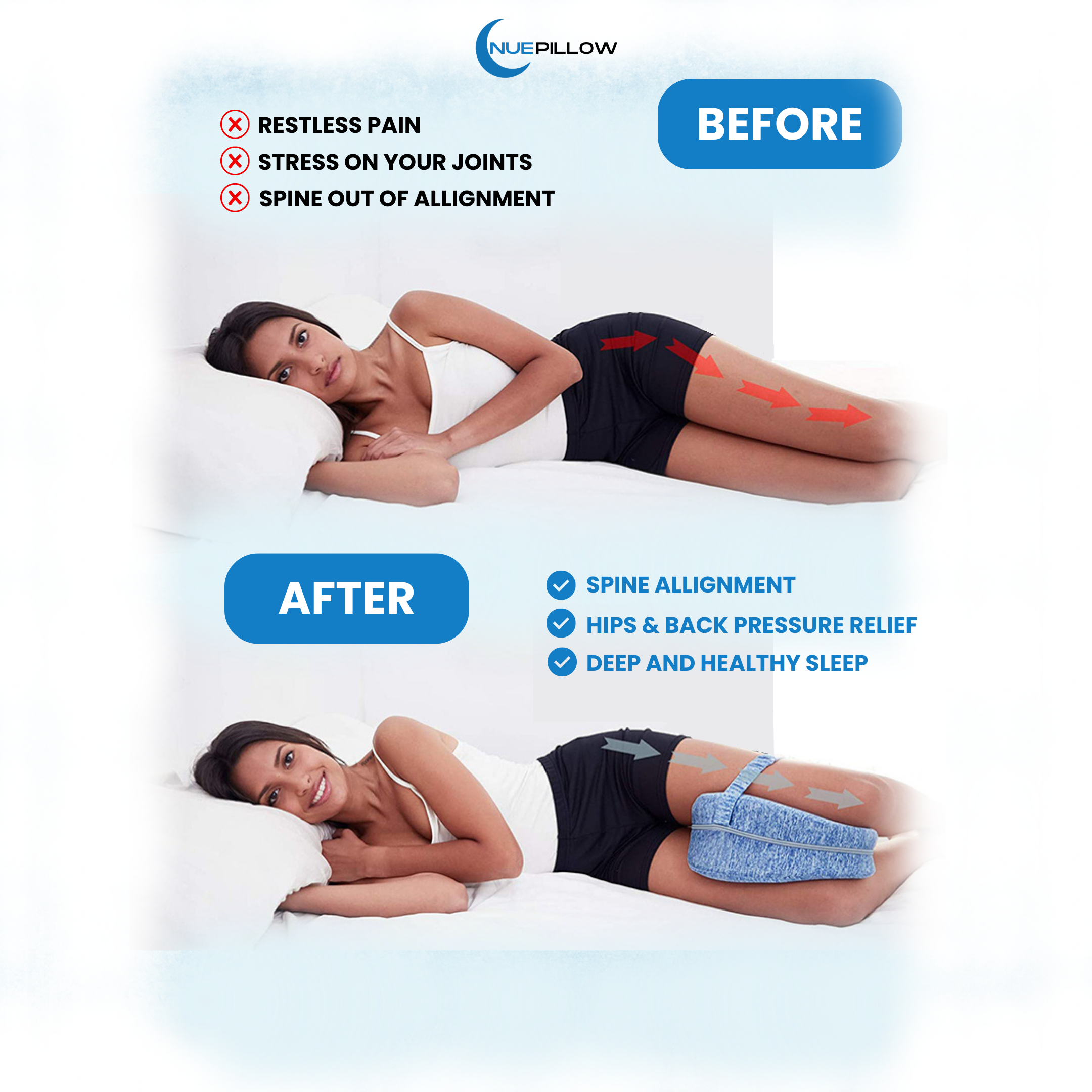 Nue Pillow™ Leg Alignment Pillow